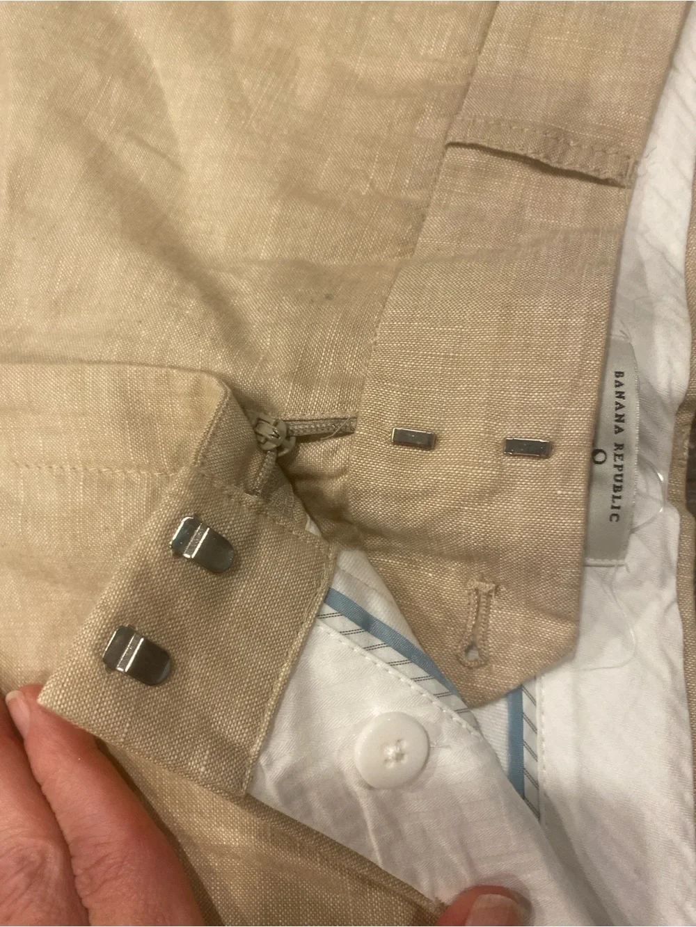 Banana Republic Martin Fit Linen-Blend Trousers